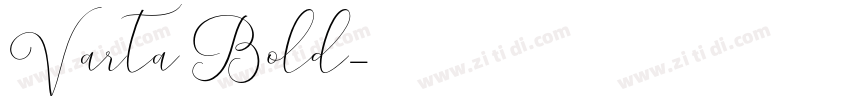 Varta Bold字体转换